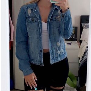 Distressed Jean Jacket